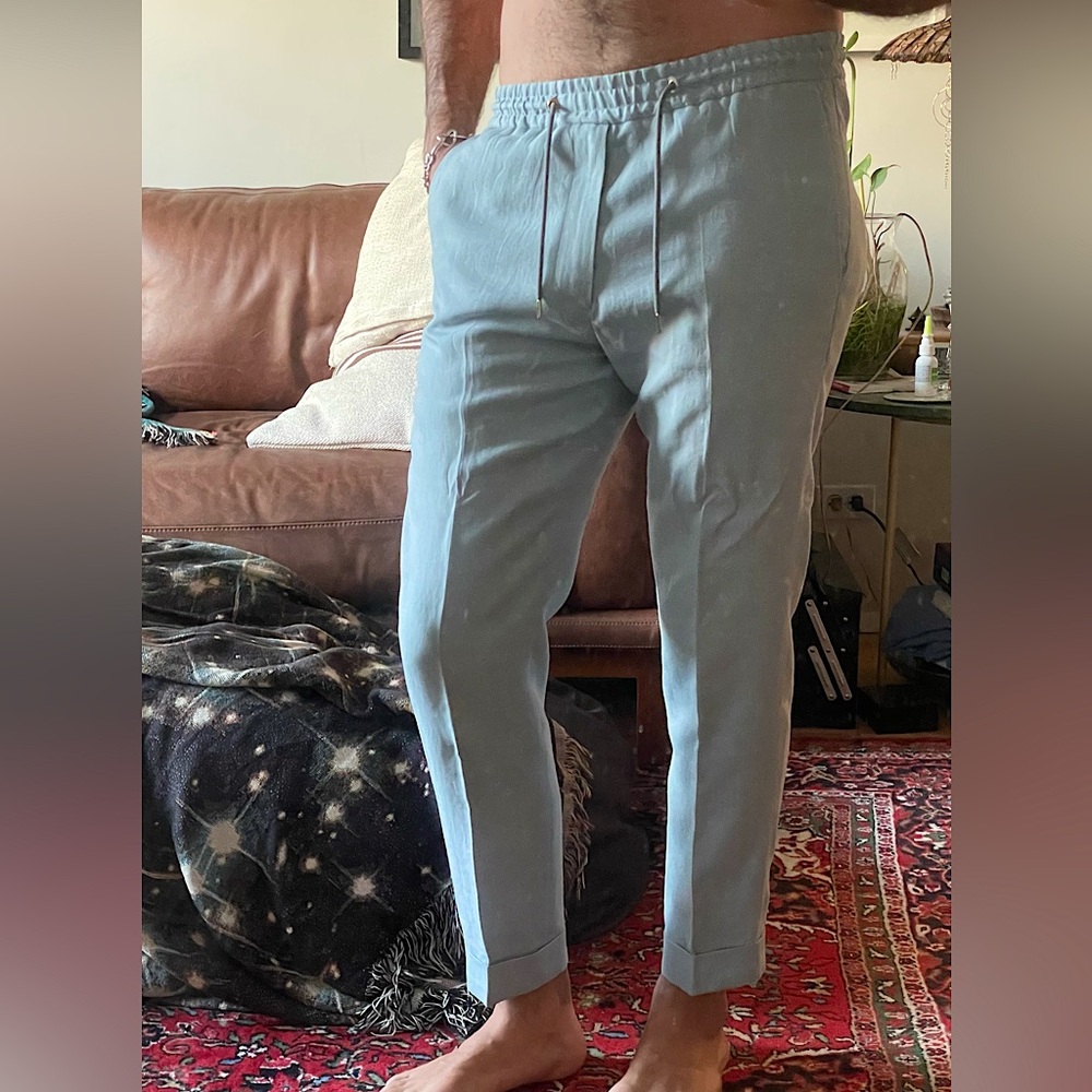 Paul Smith. Linen Pants. Light Blue. Sz 30.